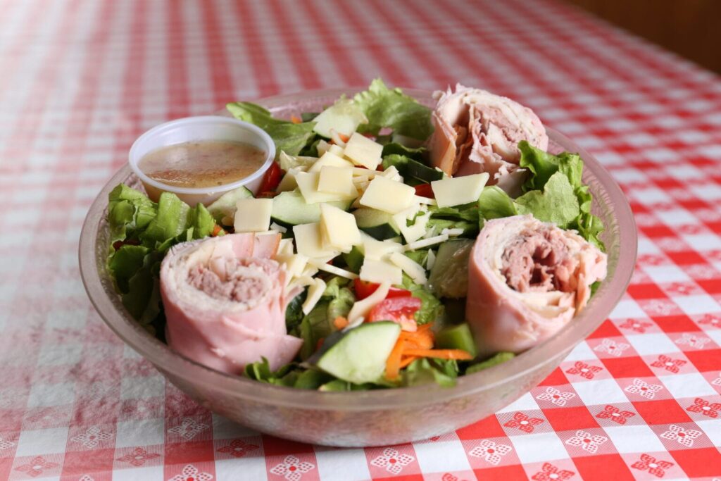 Fresh salads and sandwiches